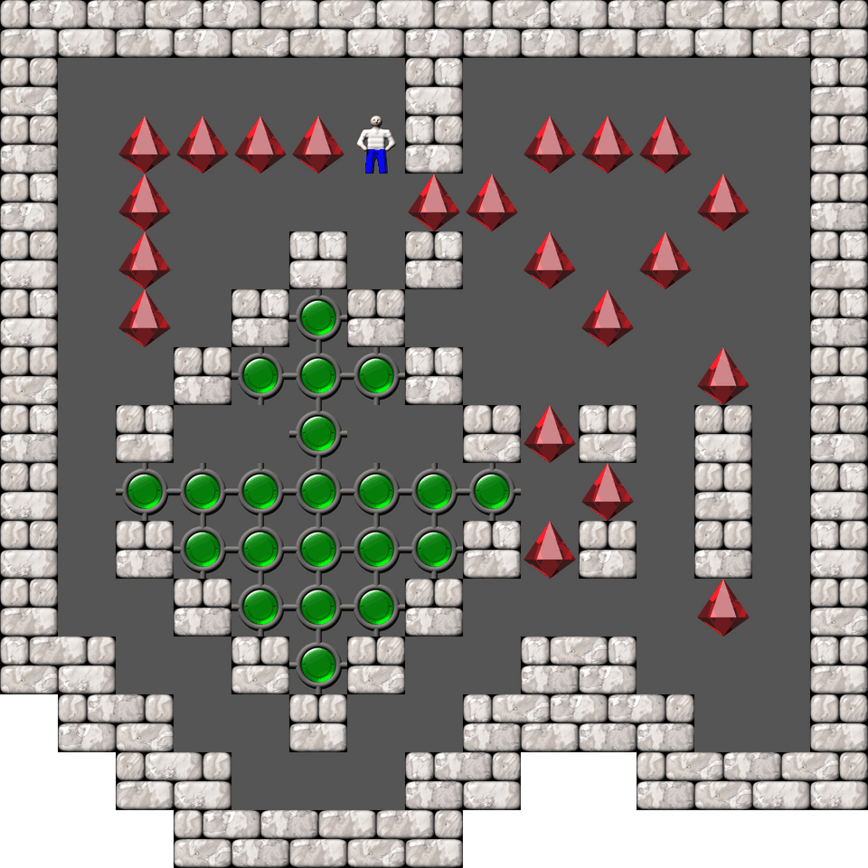 Sokoban Mass Remodel level 1875